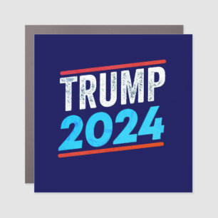 TRUMP 2024 AMERICA'S LEADER, President Trump 2024  Car Magnet