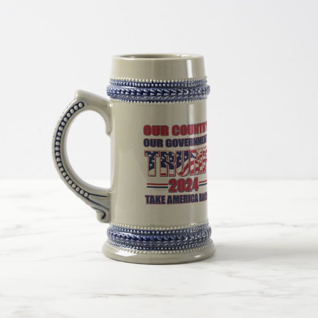 Trump 2024 beer stein (Left)