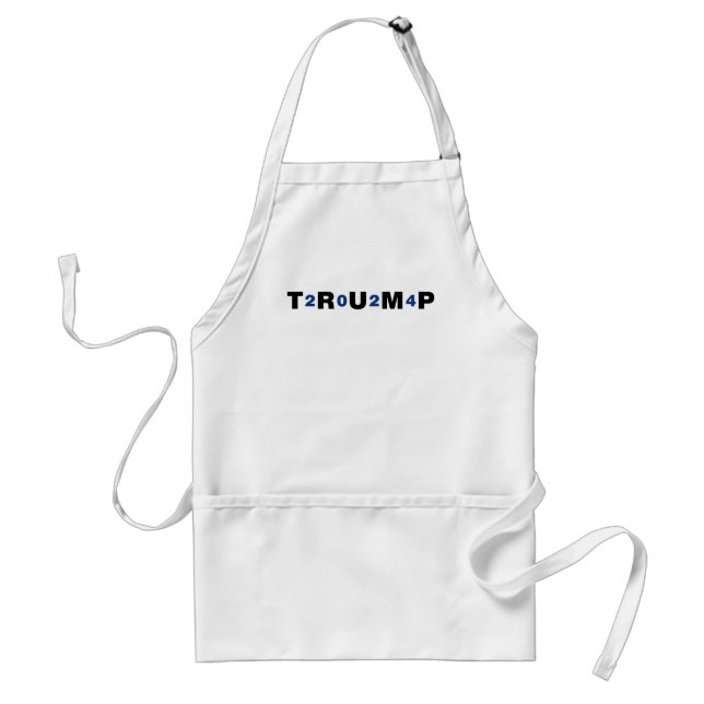 Trump 2024 Blue Adult Apron (Front)