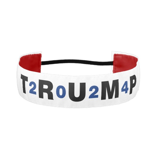 Trump 2024 Blue Athletic Headband (Front)