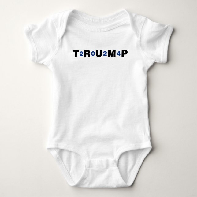 Trump 2024 Blue Baby Bodysuit (Front)