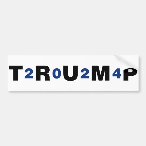 Trump 2024 Blue Bumper Sticker