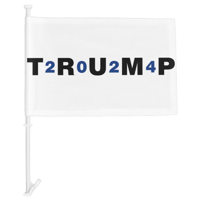 Trump 2024 Blue Car Flag (Front)