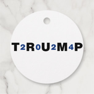 Trump 2024 Blue Favor Tags