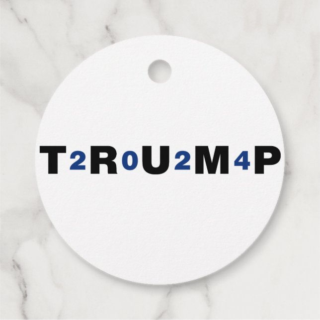 Trump 2024 Blue Favor Tags (Back)
