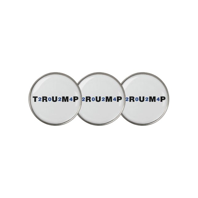 Trump 2024 Blue Golf Ball Marker (3 Up)
