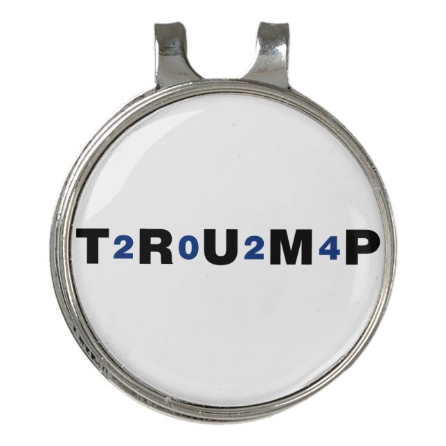 Trump 2024 Blue Golf Hat Clip (Front)