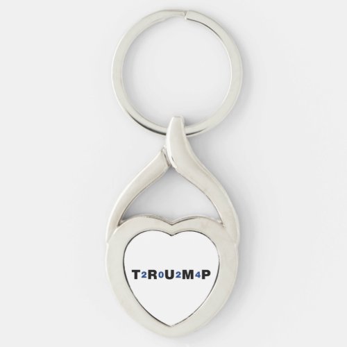 Trump 2024 Blue Keychain