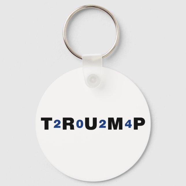 Trump 2024 Blue Keychain (Front)