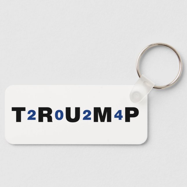 Trump 2024 Blue Keychain (Front)