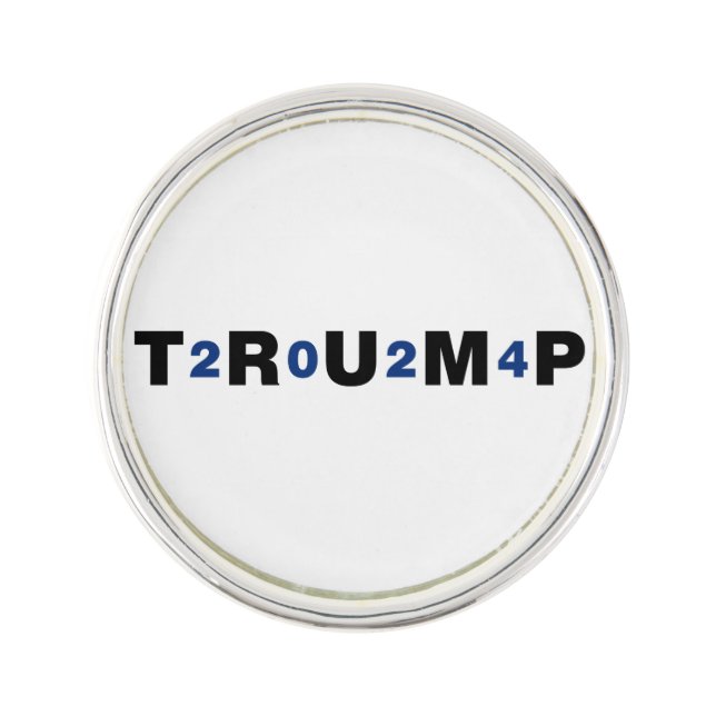 Trump 2024 Blue Lapel Pin (Front)