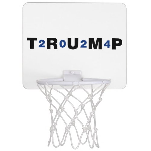 Trump 2024 Blue Mini Basketball Hoop