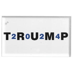 Trump 2024 Blue Place Card Holder