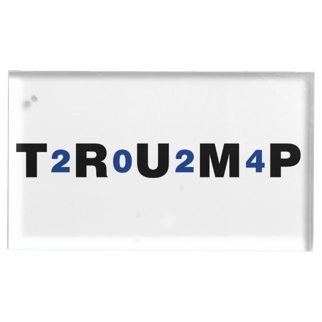 Trump 2024 Blue Place Card Holder (Front)