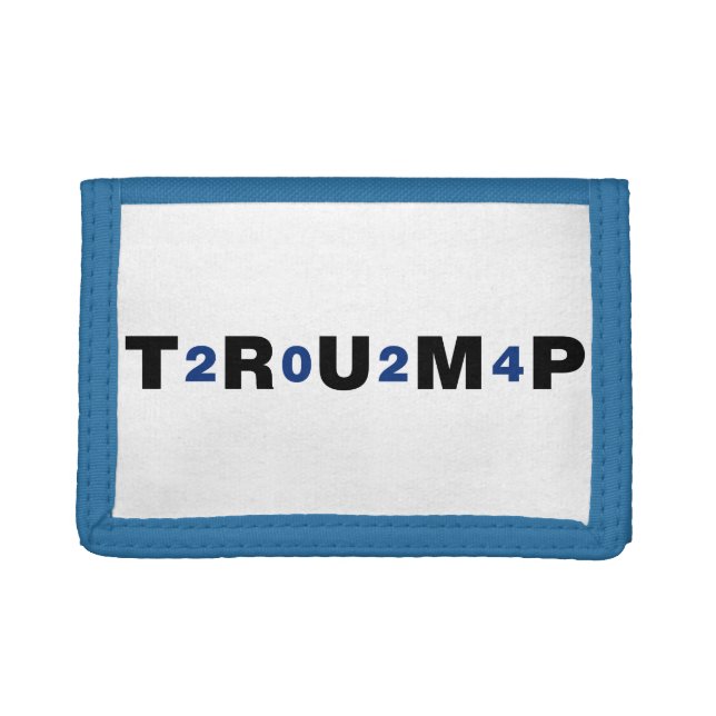 Trump 2024 Blue Trifold Wallet (Front)