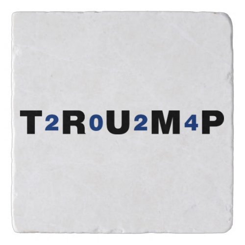 Trump 2024 Blue Trivet