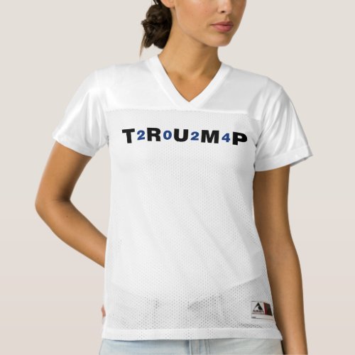 Trump 2024 Blue Womens Football Jersey