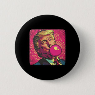 Trump 2024 Bubble Gum Pop Button