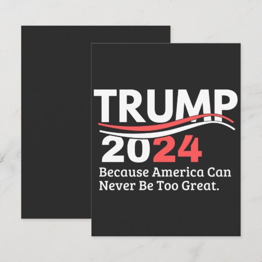 Trump 2024 bumper (Front/Back)