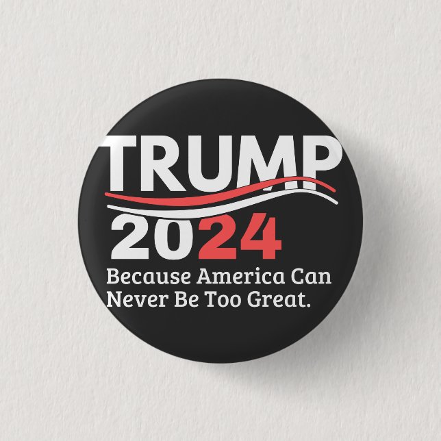trump 2024 bumper button (Front)