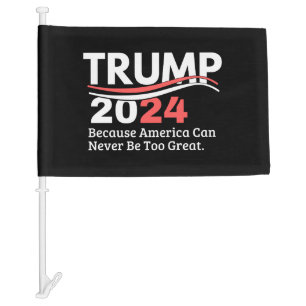 trump 2024 bumper car flag