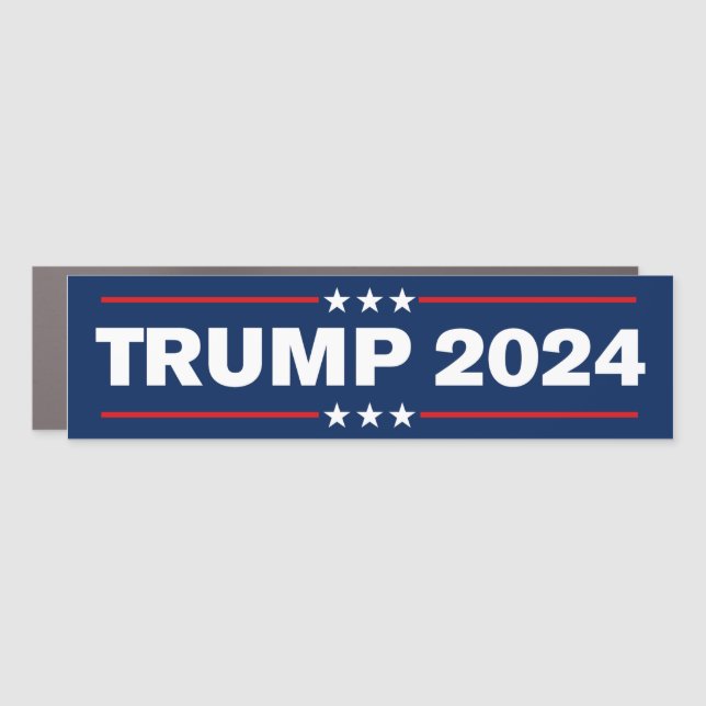 Trump 2024 Bumper Car Magnet (Front)