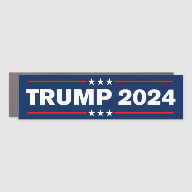 Trump 2024 Bumper Car Magnet | Zazzle