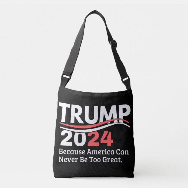 trump 2024 bumper crossbody bag (Front)