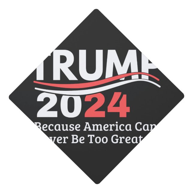 trump 2024 bumper graduation cap topper (Front)