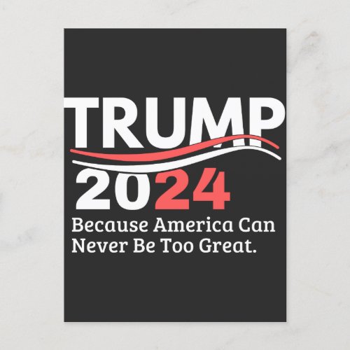 trump 2024 bumper holiday postcard