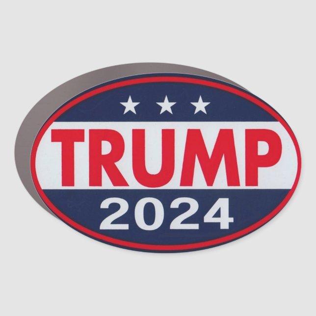 Trump 2024 Bumper Magnet Oval (Front)