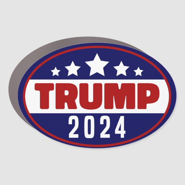 Trump 2024 Bumper Magnet Oval (Front)