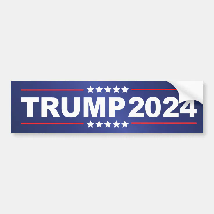 Trump 2024 bumper sticker Zazzle