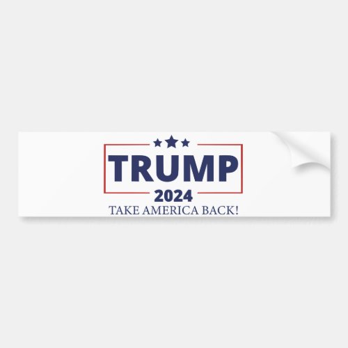 Trump 2024 bumper sticker