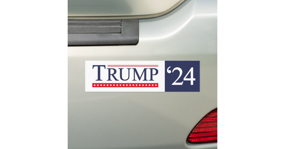 Trump 2024 bumper sticker Zazzle