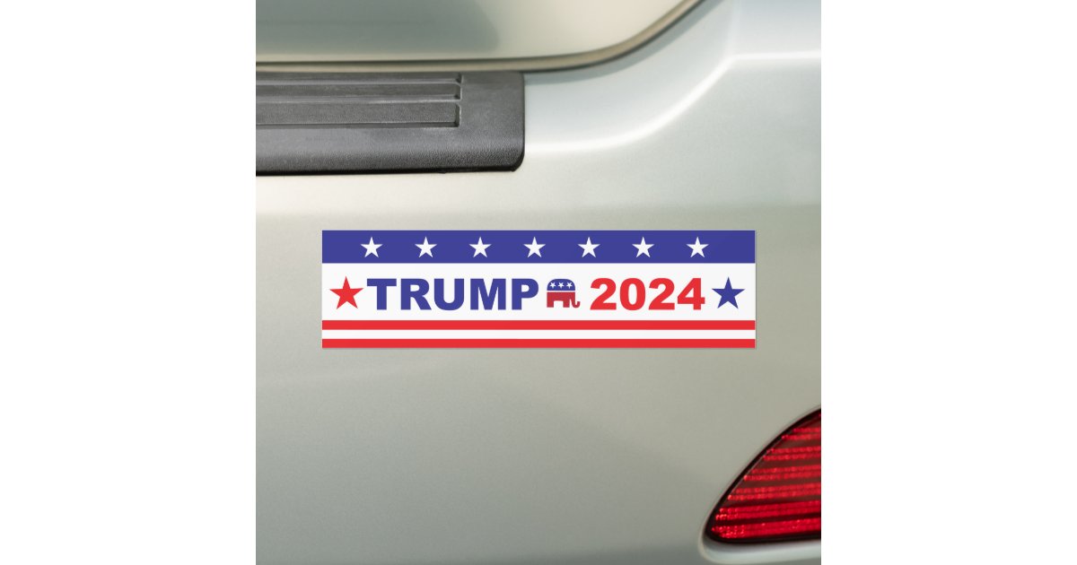 TRUMP 2024 BUMPER STICKER Zazzle