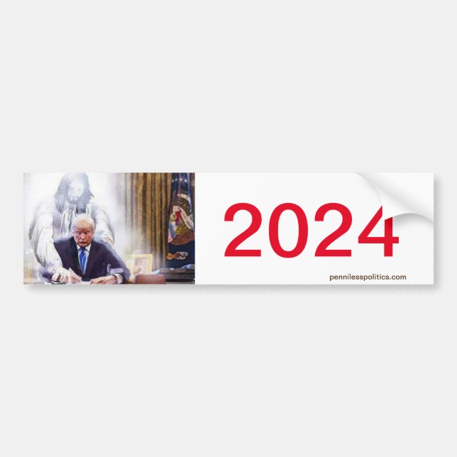 Trump 2024 Bumper Sticker (Front)