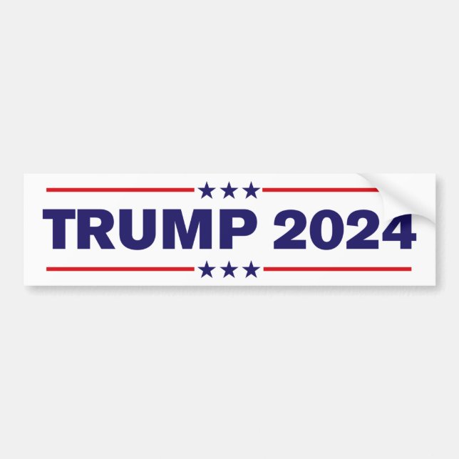 Trump 2024 bumper sticker (Front)