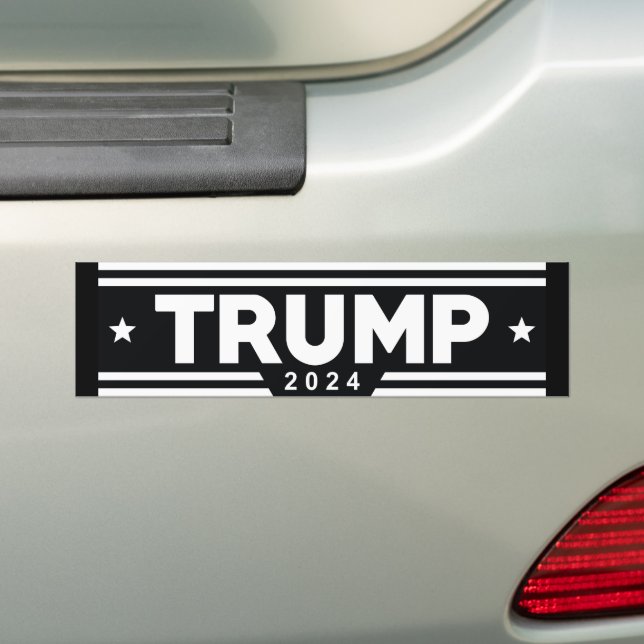 Trump 2024 bumper sticker (On Car)