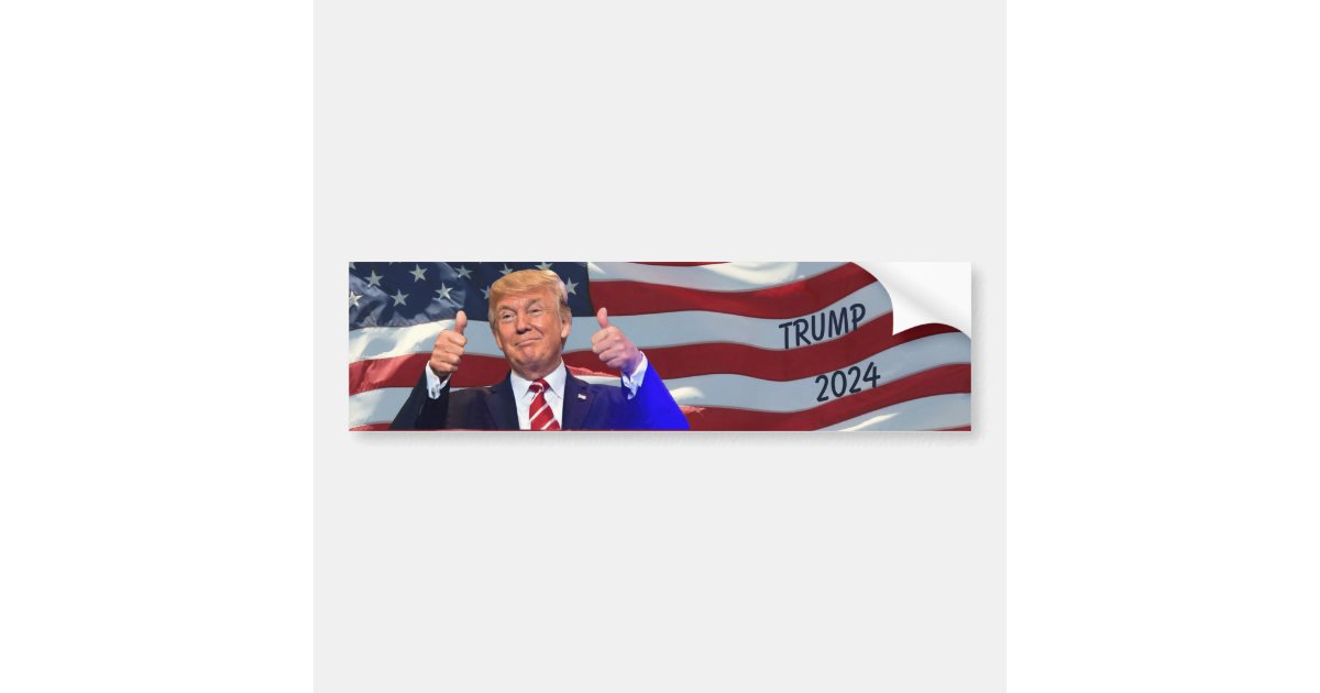 Trump 2024 Bumper Sticker Zazzle