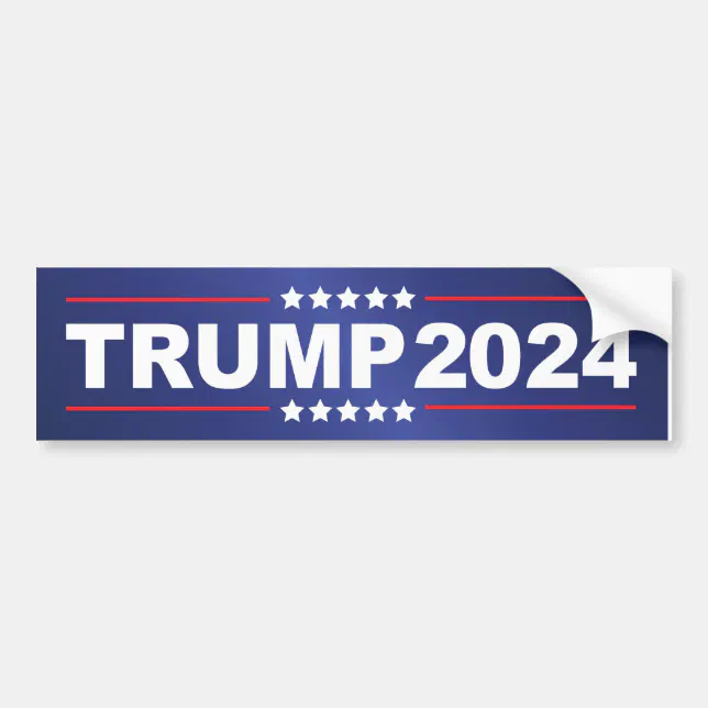 Trump 2024 bumper sticker Zazzle