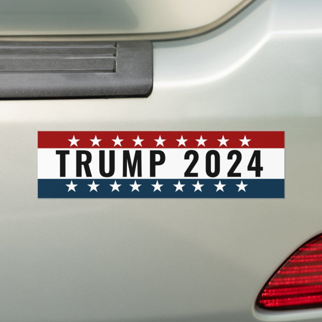 Trump 2024  bumper sticker (On Car)