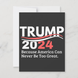 trump 2024 bumper thank you card