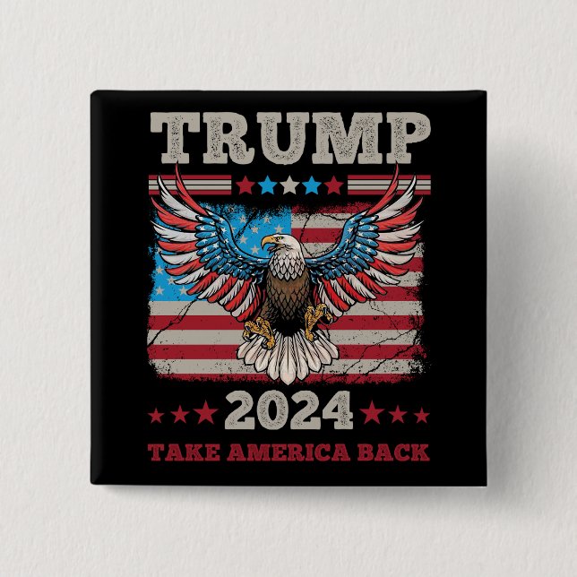Trump 2024 button (Front)