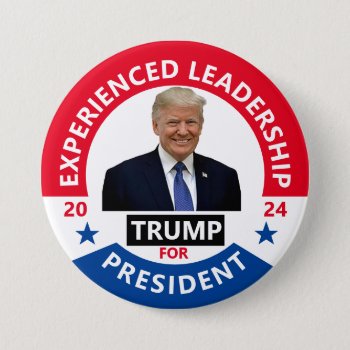 Trump 2024 Button by elfyboy at Zazzle