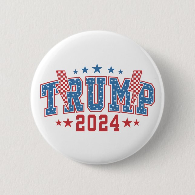 Trump 2024 button (Front)