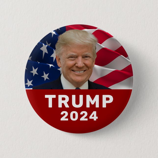 Trump 2024  button (Front)