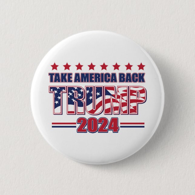 Trump 2024 button (Front)