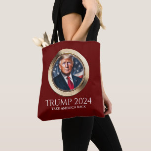 Trump 2024 Campaign Republican Red Collectible Tote Bag