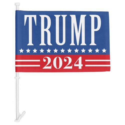 Trump 2024 car flag